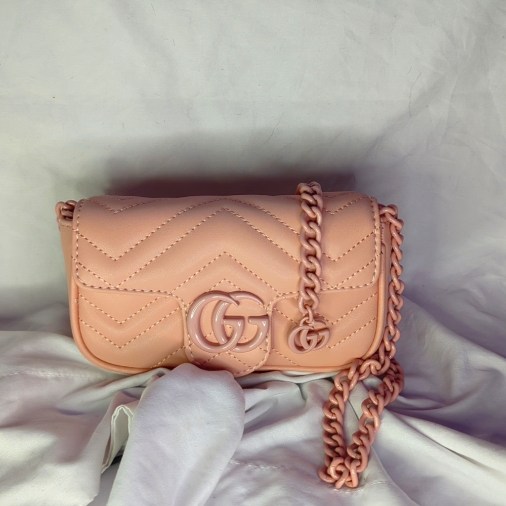 Gucci belt bag, quilted pink